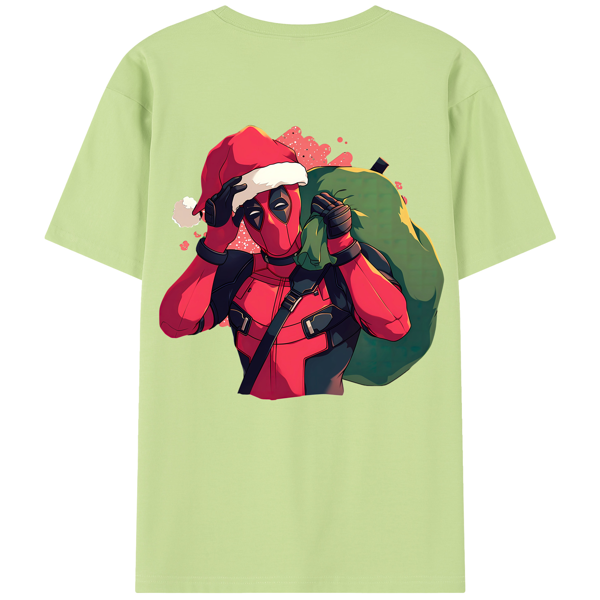（画像用） Deadpool デッドプール 綿100％半袖Tシャツ（背面プリント）